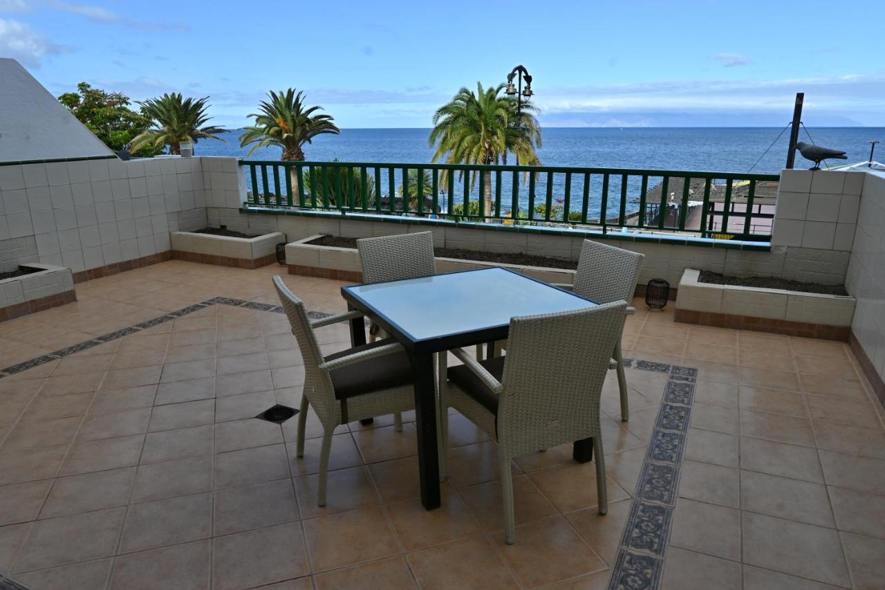 1St Line Sea View - Plaza Apartment Puerto de Santiago  Bagian luar foto